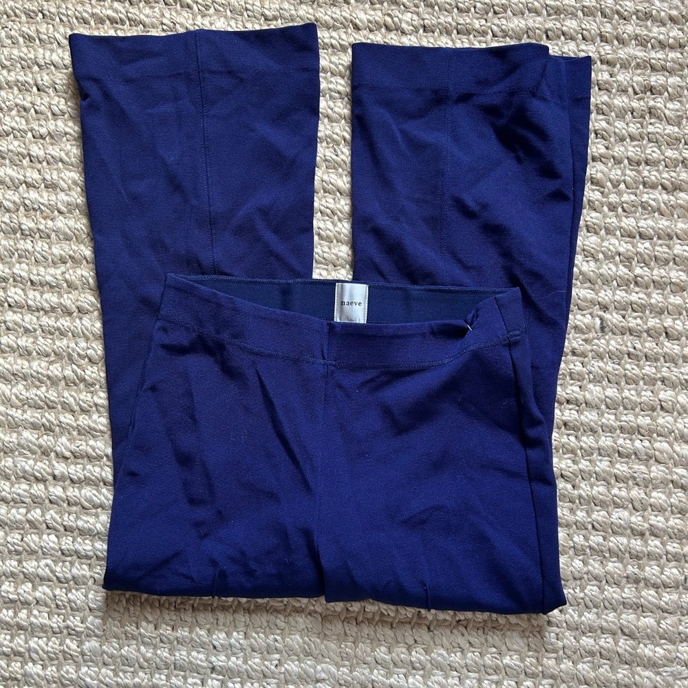 Maeve The Margot Kick-Flare Cropped Pants Textured Edition Size S